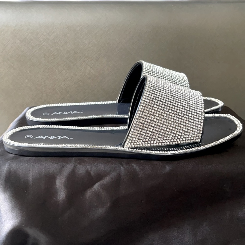 Black Rhinestone Flats - Picture 4 of 4